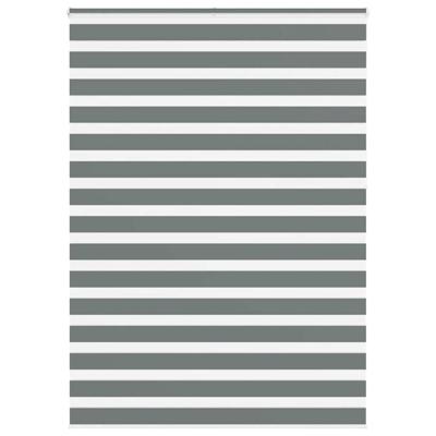 VidaXL Zebra rolgordijn 155x230 cm stofbreedte 150,9 cm donkergrijs