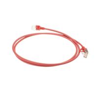 ACT DC7510 LSZH U/FTP CAT6A Datacenter Slimline Patchkabel Snagless | RJ45 Connectoren | Rood | 10 meter - thumbnail