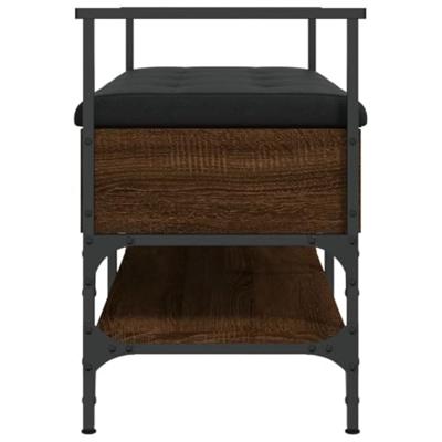Schoenenbank 85,5x42x57,5 cm bewerkt hout bruin eikenkleur
