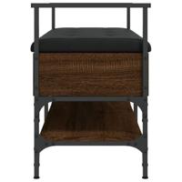 Schoenenbank 85,5x42x57,5 cm bewerkt hout bruineikenkleurig - thumbnail