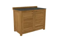 Passion Grills | Buitenkeuken Onderdeel | Milano Buitenkeukenkast 2-deurs | 120 x 63 cm | Belgium Dark Grey - thumbnail