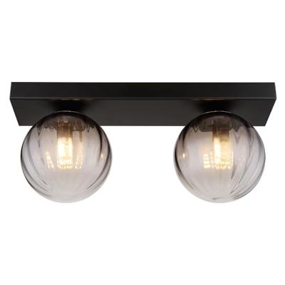 Globo 2-lichts plafondlampDallerta smoke glas - 15216-2