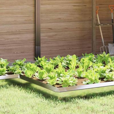 VidaXL Slakkenhekje 4 pcs zilver 13,5 x 13,5 x 25 cm roestvrij staal