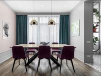 Artdelight Ø 40cm hanglampRosario met goud glas - HL 202-40 GO - thumbnail