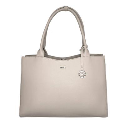 Socha Business Bag Straight Line, 15.6" laptop bag for women -Vanilla