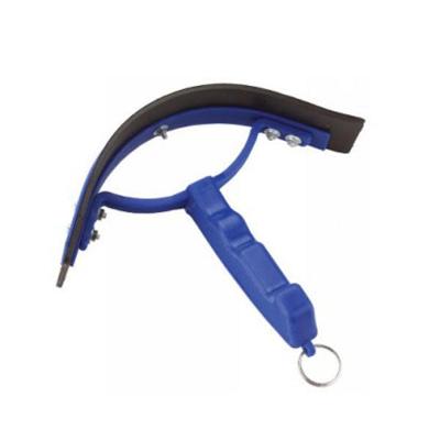 Zweetmes kunststof gebogen blauw