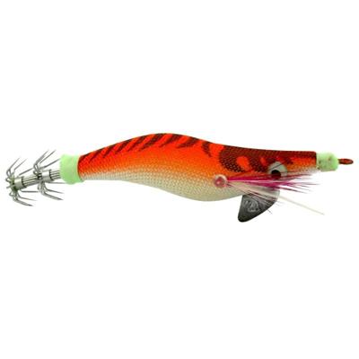 6# 8cm kunststof harde lokaas Squid Fishing Lures Decoy hout garnalen Baits(Orange)