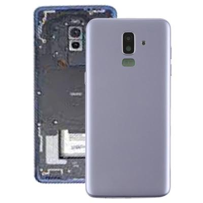Achtercover met Zijkleutels & camera lens voor Galaxy J8 (2018) J810F/DS J810Y/DS J810G/DS (grijs)