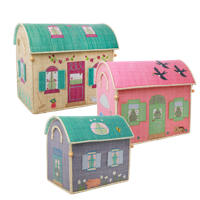 Rice - Large Set of 3 Toy Baskets - House Theme - thumbnail