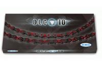 KMC dlc 10 116 schakels - roodzwart - fietsketting - thumbnail
