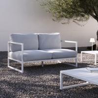 Kave Home 2-zits Tuinbank 'Comova' 150cm, kleur Wit - thumbnail