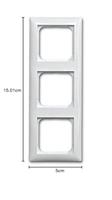S-Conn 4011395191545 Frame 3-voudig Busch-balance SI Alpine-wit 1 stuk(s) - thumbnail