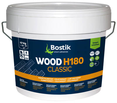 Bostik WOOD H180 CLASSIC | Beige | Emmer 17 kg - 30616266 Bostik WOOD H180 CLASSIC | Beige | Emmer 17 kg - 30616266
