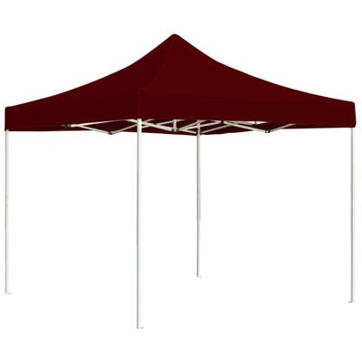 VidaXL Partytent professioneel inklapbaar 2x2 m aluminium bordeauxrood