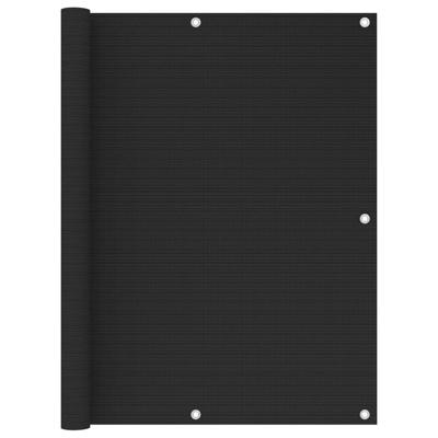 Balkonscherm 120x400 cm HDPE zwart
