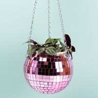 Hangende discobal bloempot - Roze - thumbnail