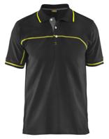 Blåkläder Poloshirt 33891050 | Zwart/High-Vis Geel | Maat XL - 7330509553763 - thumbnail