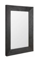 MUST Living Spiegel 'Lola' Hout, 140 x 100cm, kleur zwart - thumbnail