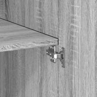 Hoge kast 70x42,5x185 cm bewerkt hout grijs sonoma eikenkleurig - thumbnail