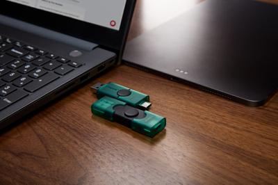 USB stick Kingston DTDEG2/128GB Zwart Groen 128 GB USB stick Kingston DTDEG2/128GB Zwart Groen 128 GB