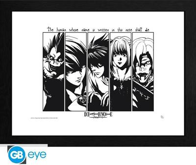 Death Note Framed Print - Usual Suspects Death Note Framed Print - Usual Suspects
