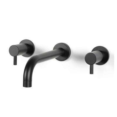 Wastafelmengkraan Inbouw Bongio Squadra 22 cm Uitloop 2 Hendels Mat Zwart Bongio Wastafelmengkraan Inbouw Bongio Squadra 22 cm Uitloop 2 Hendels Mat Zwart Bongio