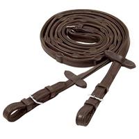 Schockemohle Sports Durasoft Grip teugel donkerbruin - thumbnail