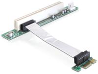 Delock 41856 Riser Card PCI Express x1 > 1 x PCI met flexibele kabel 9cm links insteken - thumbnail