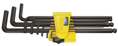 Wera 950 PKL/9 SZ N Inbus Haakse schroevendraaierset 5/64 inch, 3/32 inch, 1/8 inch, 5/32 inch, 3/16 inch, 7/32 inch, 1/4 inch, 5/16 inch, 3/8 inch 9-delig