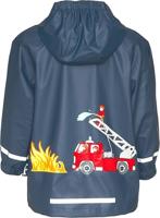 Playshoes regenjas Brandweerwagen Marine-128 - thumbnail