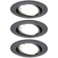 Paulmann 92465 LED-inbouwlamp Set van 3 stuks LED 14.7 W Zwart (mat) - thumbnail