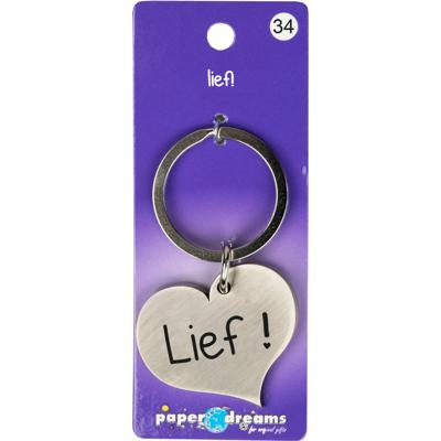 Hart sleutelhanger - lief