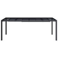 Tuintafel 200x100x72 cm staal antracietkleurig - thumbnail