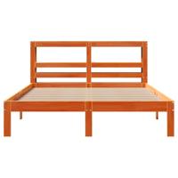 Bedframe zonder matras massief grenenhout wasbruin 140x200 cm - thumbnail
