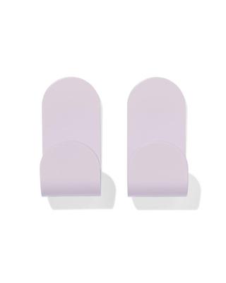 HEMA Plakhaken rvs lila 5x2.5 - 2 stuks (lila)