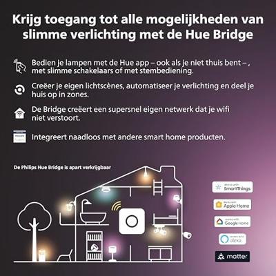 Philips Vierkante inbouwspot Hue Centura - White and Color richtbaar wit 929003809901