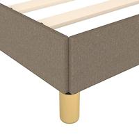 Bedframe zonder matras stof taupe 180x200 cm - thumbnail