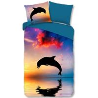 Good Morning Kinderdekbedovertrek "dolfijn" - Multi - (140x200/220 cm) - Katoen - thumbnail