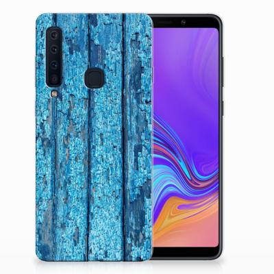 Samsung Galaxy A9 (2018) Bumper Hoesje Wood Blue