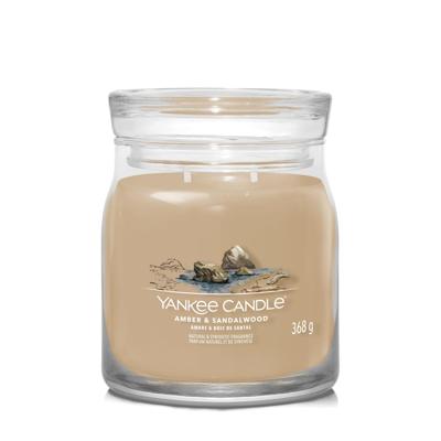 Yankee Candle amber & sandalwood signature medium jar