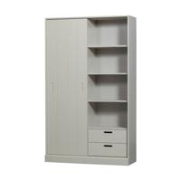 Woood Mila schuifdeurkast Dust - thumbnail