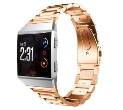 Fitbit Ionic - Schakelarmband Stainless Steel bandje - Rosé goud Fitbit Ionic - Schakelarmband Stainless Steel bandje - Rosé goud