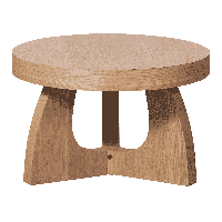 WOOOD Ronde Bijzettafel 'Tala' 55cm, kleur Naturel - thumbnail