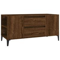 Tv-meubel 102x44,5x50 cm bewerkt hout bruin eikenkleur - thumbnail