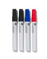 HEMA Merkstiften Permanent Zwart/blauw/rood - 4 Stuks - thumbnail