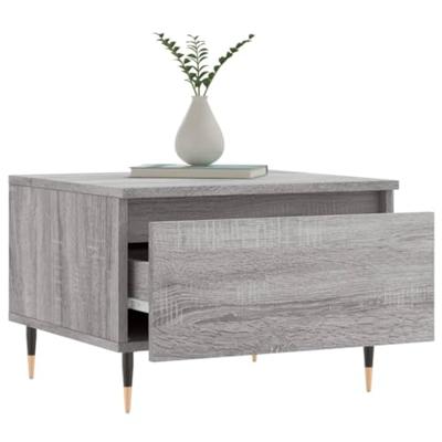 Salontafels 2 st 50x46x35 cm bewerkt hout grijs sonoma eiken