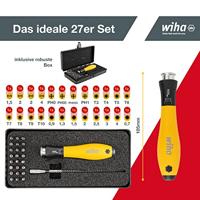 Wiha Bitset SYSTEM 4 ESD assorti 27-delig incl. box - 33848 - 33848 - thumbnail