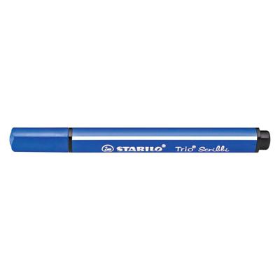 Stabilo trio scribbi - viltstift met meeverende punt - blauw