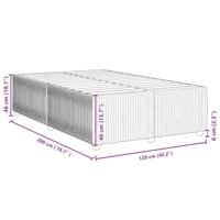 Bedframe zonder matras 120x200 cm fluweel donkergroen - thumbnail