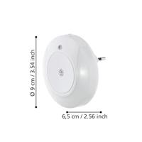 Eglo NachtlampjeTineo 9cm met schemersensor wit - 97934 - thumbnail